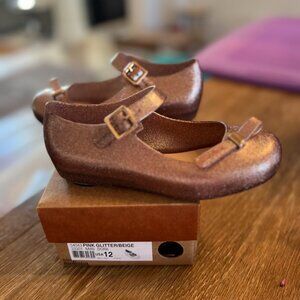 Girls Pink Glitter Mary Jane Shoes